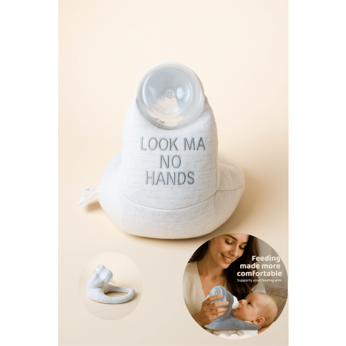Baby Bottle Pillow Holder for Parents - "Look Ma No Hands"