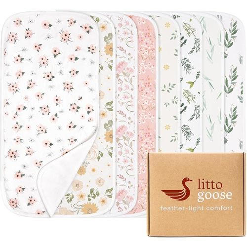 Premium 8-Pack Waterproof Baby Burp Cloths, Extra Large 13"X26" Soft Absorbent Burping Clothes for Newborns and Infants, Baby Shower Boys Girls