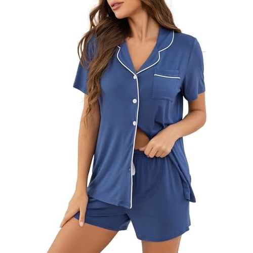 Pajama Sets For Women 2 Piece PJ Sets Short Sleeve Lounge Set Fashion Sleepwear XS-3XL