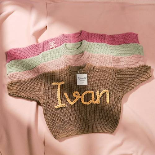 Personalized Baby Name Sweater,Custom Toddler Sweater,Newborn Sweater With Name,Initial Age Sweater,Baby Shower Gifts,Baby Birthday Gift