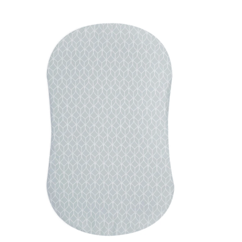 HALO - BassiNest Fitted Sheet 100% Cotton | Morning Mist - Gray