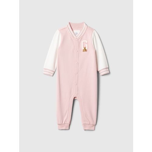 Baby Varsity One-Piece in primitive pink, size: 0-3 M