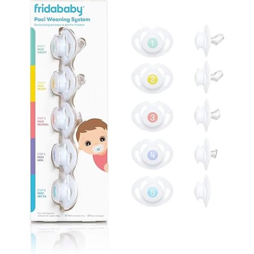 Frida Baby Silicone Paci Weaning System, BPA Free, Latex Free