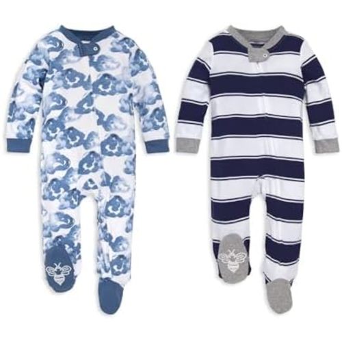 Burt's Bees | Organic Cotton Sleep & Play Onesie (0-3 M)