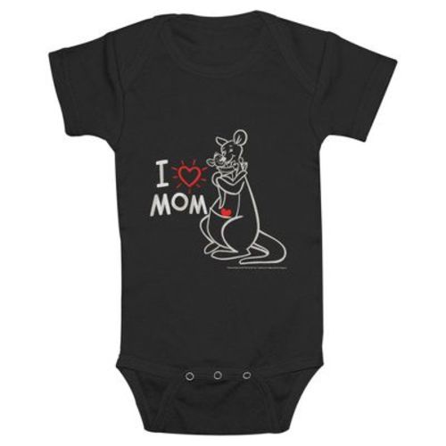 Infant's Winnie The Pooh Kanga And Roo I Love Mom Bodysuit - Black - 12 Months