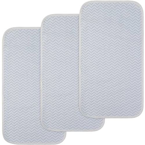 BlueSnail Ultra Soft and Absorbt Quilted Waterproof Changing Pad Liner 3pk (blue)