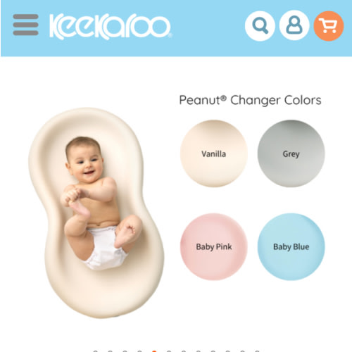 Peanut Changing Pad - vanilla