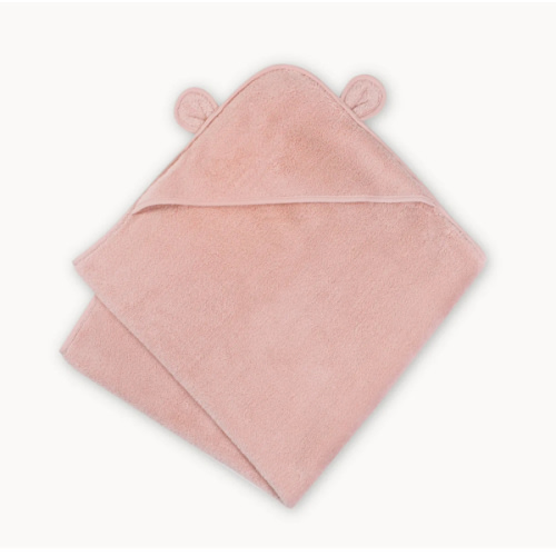 Organic Cotton Hooded Towel - Misty Rose – Natemia