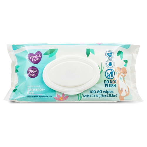 Parent's Choice Fragrance-Free Baby Wipes, 100 Count (Select for More Options)