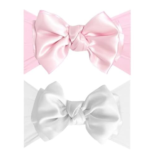 Baby Bling 2PK SATIN FAB®: pink + white