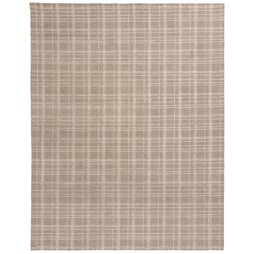 Better Homes & Gardens 7'10"x9'10" Beige Plaid Wool Indoor Area Rug