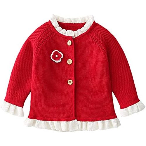 Vivobiniya Toddler and Baby Girl Cardigan Knit Sweater Infant Cotton Tops ÿ