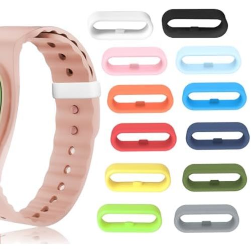 Multi-Color Band Keeper, Magic band locks, Silicone Fastener Rings Security Loop/Holder/Clips Compatible with Fitbit Charge/Charge HR/Garmin Vivofit/Disney Magic Bands 1.0/2.0 & More