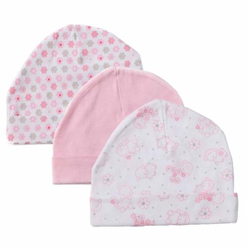 Newborn Baby Soft Cotton Organic Cap and Mitten Set Sunny Hats for Hospital Baby Boy and Girl(0-6 Months)