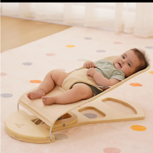 Avenlur Fir Wooden Baby Bouncer – Foldable Infant Rocker with Arch – Avenlur.com