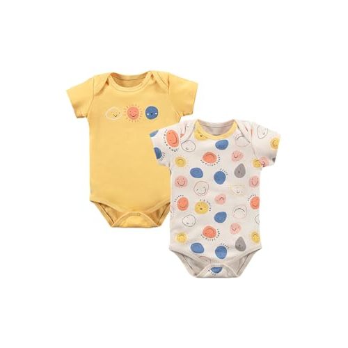 Kidddio Toddler and Baby Unisex Bodysuit 2 Pack Set Short Sleeve Bodysuit Baby for 0-24 Months Babies Baby Girl Boy
