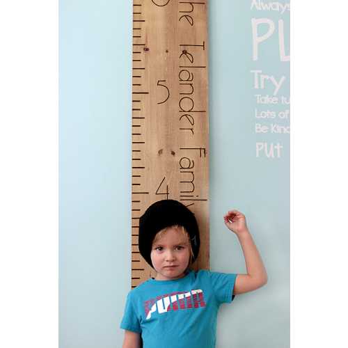 Growth Chart - Engraved Growth Chart Ruler - Wood Height Chart - Family Growth Chart - Measuring Stick