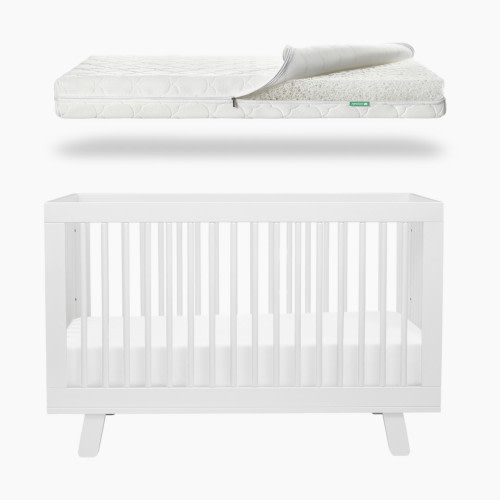 babyletto x Newton Baby Hudson Crib & Breathable 2-Stage Mattress Bundle
