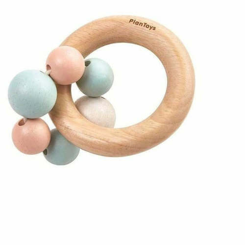 Plan Toys Beads Rattle Pastel – The Natural Baby Company