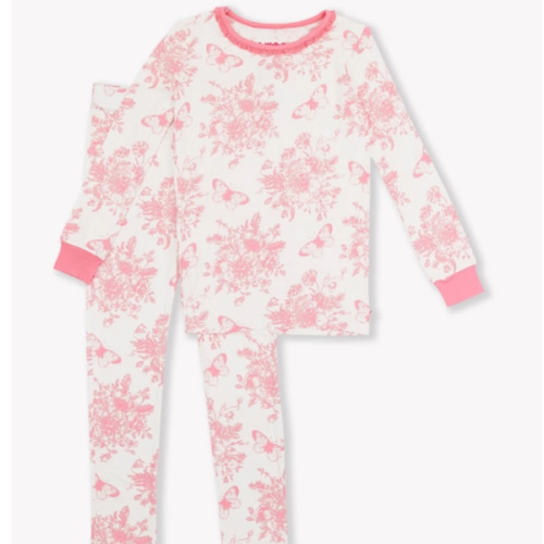 Ruffle Long Sleeve Pajama Set