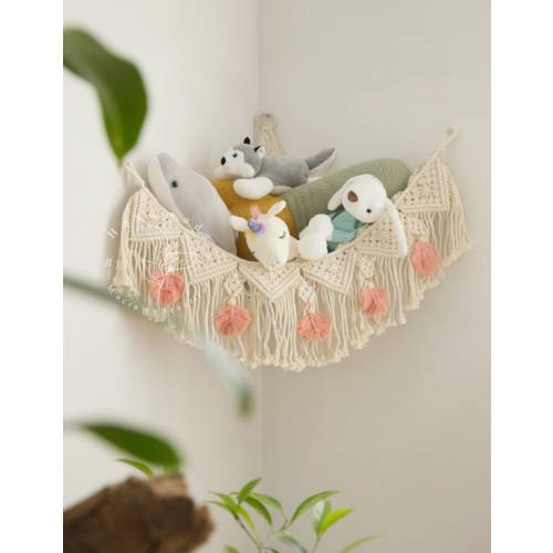 Macrame Toy Hammock Crochet Corner Hammock Stuffed Animal - Etsy