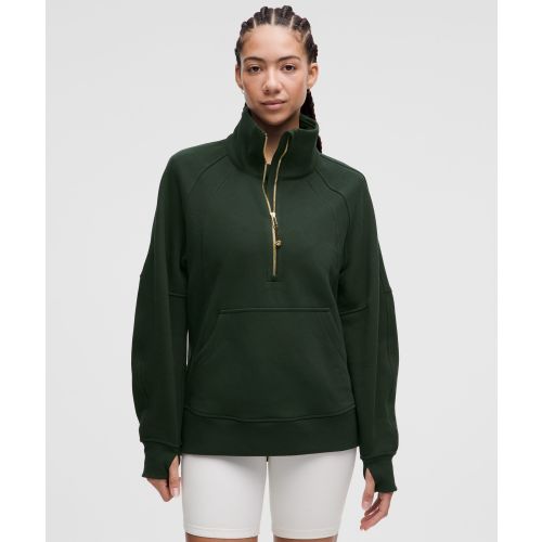 Scuba Oversized Funnel-Neck Half Zip *Long