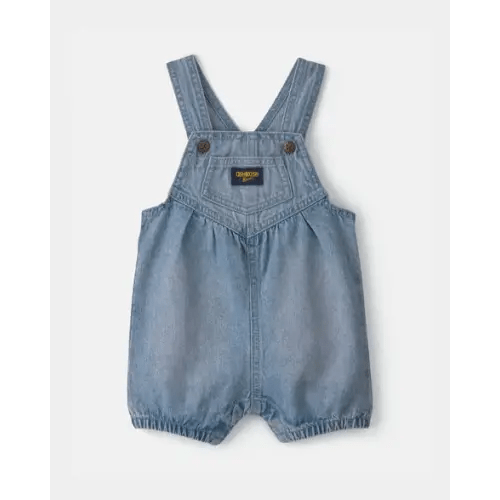 Baby Girl Vintage Inspired Denim Shortall - Medium Wash - OshKosh B'gosh | Carter's