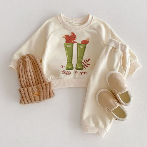 Baby 2-Piece Squirrel Rain Boots Set