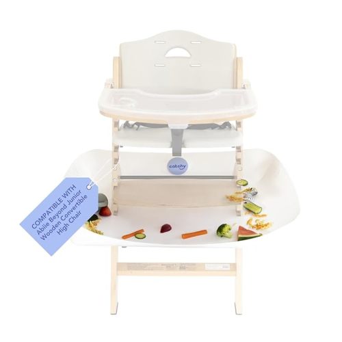 CATCHY - Food Catcher - Compatible with Abiie Beyond Junior High Chair + 12 Other High Chairs - Highchair Sold Separately - Baby & Toddler Food & Mess Catcher - Under High Chair Accessory