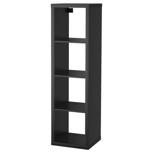 Shelf unit - black-brown 16 1/2x57 7/8 "