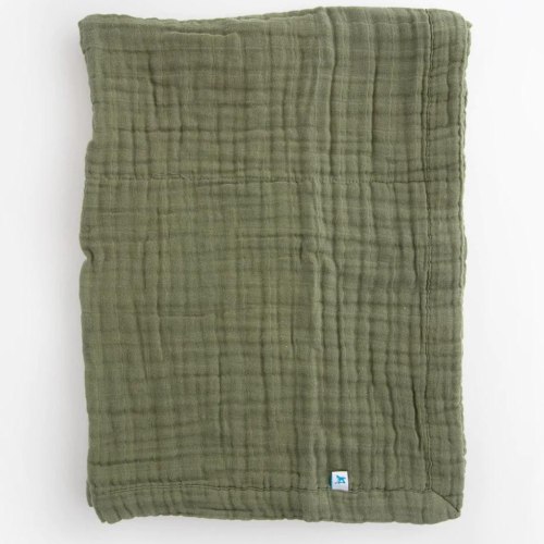 Cotton Muslin Baby Blanket, Fern