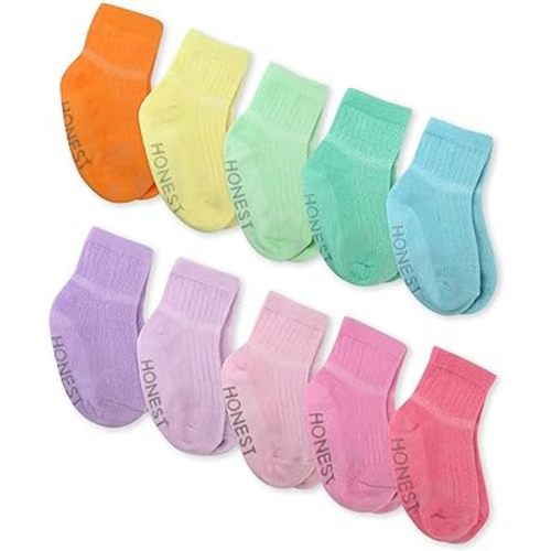 HonestBaby Multipack Cozy Socks Sustainably Made for Infant Baby, Toddler, Kids Boys, Girls, Unisex, Men and Women