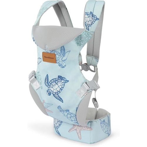 Baby Carrier Newborn to Toddler, Ergonomic Adjustable Toddler Carriers for 7-66 Lbs, Cozy Lightweight Infant Carrier with Neck Support, Baby Holder Carrier with Lumbar Support for Mom Dad