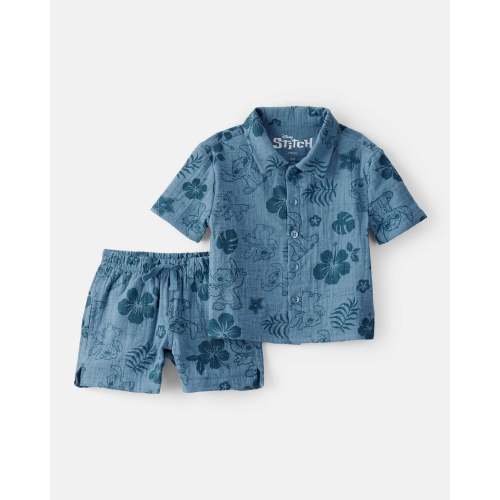 Baby Stitch 2-Piece Gauze Outfit Set - Carter's | Carter's