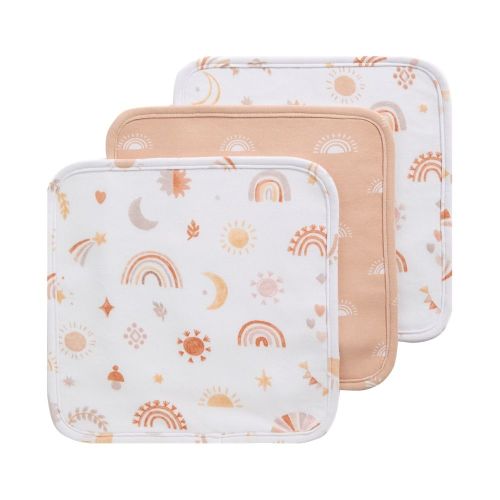 Living Textiles 3 Pack Wash Cloths Boho Bliss
