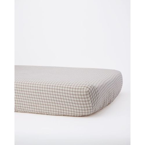 Woven Crib Sheet | Cedar Check