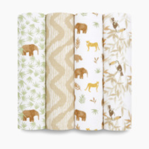 Aden + Anais Essentials Cotton Muslin Swaddles (4 Pack) - Tanzania
