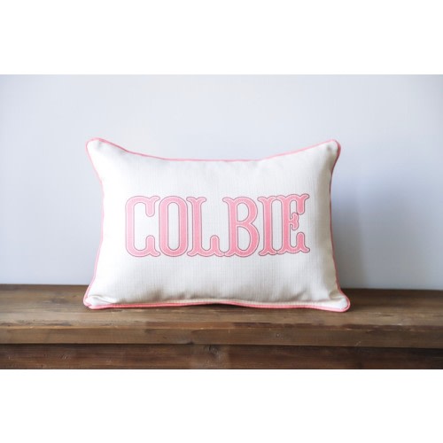 Traditional Girl Name Pillow