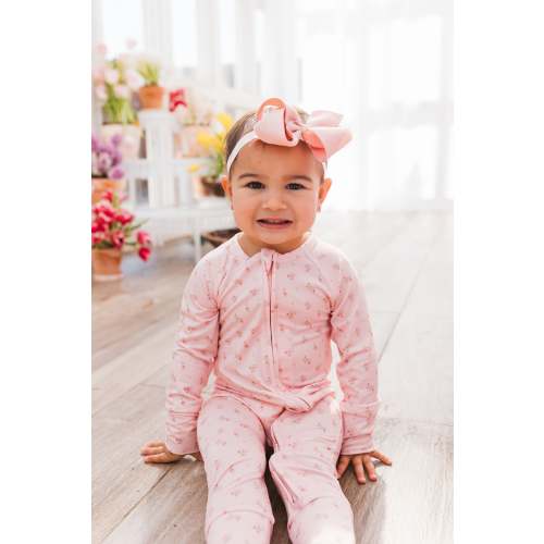 Rosie Floral Zipper Romper