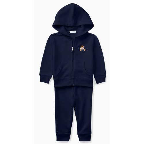 Polo Ralph Lauren Baby Boy's 2-Piece Atlantic Terry Zip-Up Hooded Sweater & Joggers Set | Saks Fifth Avenue