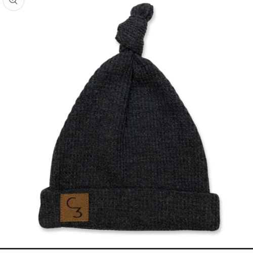Charcoal Waffle Newborn Baby Hat – Cowkid Clothing Company