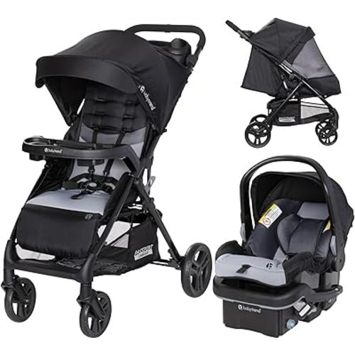 Baby Trend Passport® Carriage Stroller Travel System with EZ-Lift™ Infant Car Seat, Dash Black