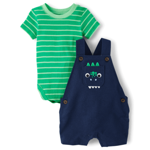 Baby Boys Dino 2-Piece Playwear Set - Green