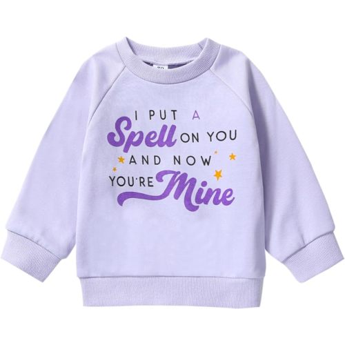 Hnyenmcko Baby Boy Girls Halloween Clothes Infant Long Sleeve Crewneck Pullover Sweatshirt Shirt Toddler Fall Sweater Tops