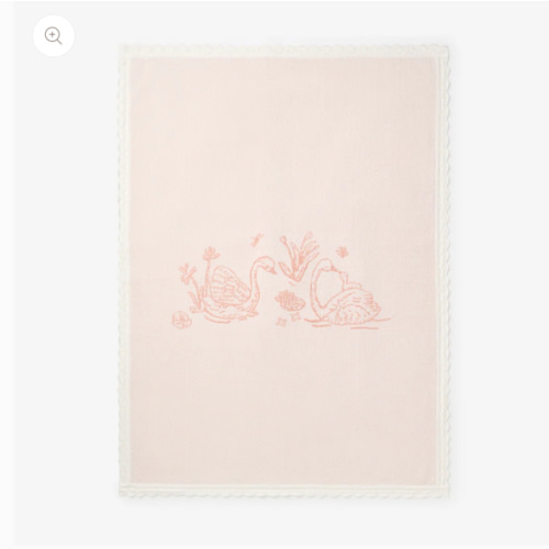 Swan Knit Blanket