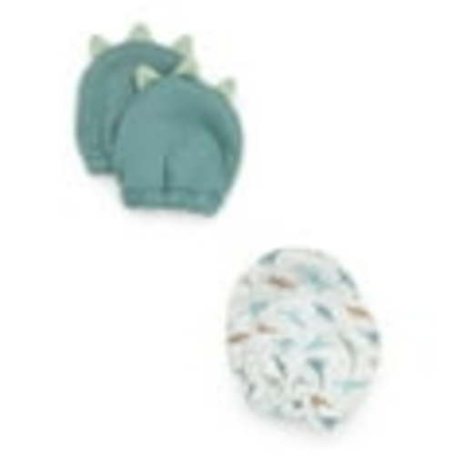 Carter's Child of Mine Newborn Boys Dino Mittens Set, 2-Pack