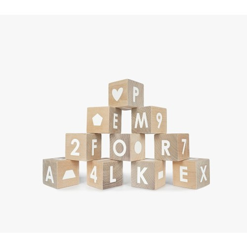 Modern Blocks Counting, Shapes & Alphabet Block Set | Pottery Barn Kids