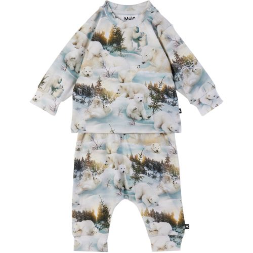 Baby Gray Eloy Long Sleeve T-Shirt & Sweatpants Set