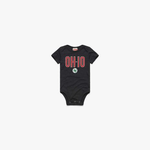 OH-IO Buckeye Leaf Baby One Piece 0-3 Months