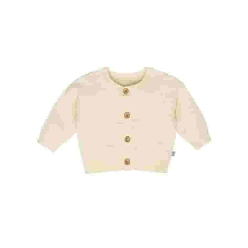 Modern Moments Baby Girl Cardigan, 100% Cotton, Honeycomb Beige, Sizes 0/3-24 Months